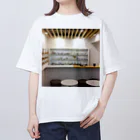 katsuki_toyotaのカフェイラストくん オーバーサイズTシャツ