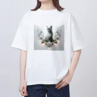 nkcamelliaの美猫 オーバーサイズTシャツ