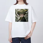 WakuWakustoreの現代メデューサ少女 オーバーサイズTシャツ