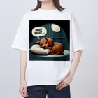 keikei5のかわいいダックスフンドが深い眠り Oversized T-Shirt