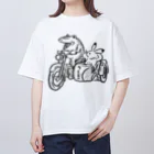 fujinosukeのバイク オーバーサイズTシャツ