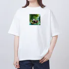 nagisa_riumanの冒険パンダ オーバーサイズTシャツ