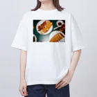 nyanyacoの愛してやまない餃子 オーバーサイズTシャツ