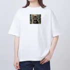 kasusakuのくりくりお目目 オーバーサイズTシャツ