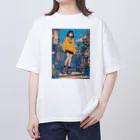 Kazuya Satoの昭和テイストカラフルPOPガーリー Oversized T-Shirt