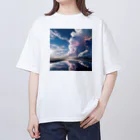 chan-takehaniの天空の鏡  オーバーサイズTシャツ