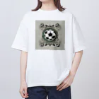 kenntarouのオリジナルサッカーロゴ オーバーサイズTシャツ