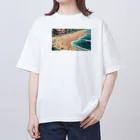 かてこの洋服販売所の波の調べ Oversized T-Shirt