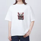 AI妖怪大図鑑の桜妖怪　ゴウカクニャ オーバーサイズTシャツ