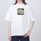 ユウキスタイリッシュショップの一輪のバラ オーバーサイズTシャツ