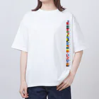 kimchinのカラフルな船の信号旗です! オーバーサイズTシャツ