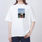 tksのもうすぐ夏だよアイスくん オーバーサイズTシャツ