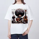 atu-daruma77のウクレレを奏でる天才 Oversized T-Shirt