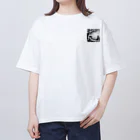 SAR0620の春の訪れを祝う切り絵アート オーバーサイズTシャツ