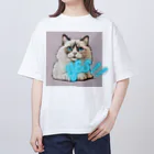 yae_8の猫　YES！！　おしゃれで前向きっぽい日常アイテム オーバーサイズTシャツ