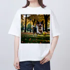 金太郎のボールと戯れる犬 Oversized T-Shirt
