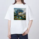 Korosukenariの異世界の風景が現実と未来を繋ぐ オーバーサイズTシャツ