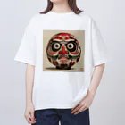 AQUAMETAVERSEの達磨の肖像画　kouchan 1616 オーバーサイズTシャツ