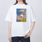 AQUAMETAVERSEの花のささやき　ラフルール　1859 オーバーサイズTシャツ