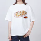 トコロコムギのニンニクたっぷり餃子にゃんこ Oversized T-Shirt