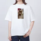 Yukaの絵と実家の犬🐕のチワワの小夏ちゃん Oversized T-Shirt