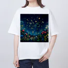0denkundesuの星彩植譜 オーバーサイズTシャツ