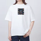 KenchuwanのFuture Baseball Oversized T-Shirt