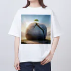 M Y (Yoshida Masaru)の「石の上にも三年」 オーバーサイズTシャツ