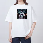 AI妖怪大図鑑のVR妖怪　ちゃるり オーバーサイズTシャツ