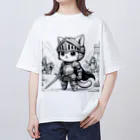 われらちきゅうかぞくのナイト キャッツ(Knight Cats) Oversized T-Shirt