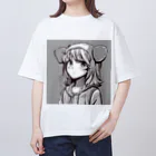 Mahaloのパーカーの女の子 Oversized T-Shirt