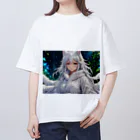 omamoririのもふもふの巫女 オーバーサイズTシャツ