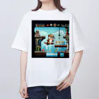 suke3kaku3のカワウソがゲームの世界に飛び込んだ！ オーバーサイズTシャツ