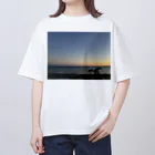 syo tam Enaのただの夕方の海 オーバーサイズTシャツ