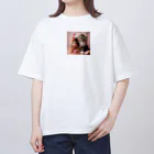 Y m @Y's shopの猫とマカロン Oversized T-Shirt