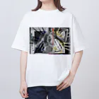 自∵殺∴幇∵助∴マ∵ッ∴チ∵ン∴グ∵ア∴プ∵リのやすくにさっく.com オーバーサイズTシャツ
