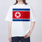 お絵かき屋さんの北朝鮮の国旗 オーバーサイズTシャツ