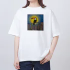 hinasoyuの夜の都会とオオハシ Oversized T-Shirt