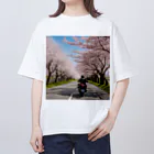 the blue seasonの春の息吹と共に - 桜のトンネルを駆ける オーバーサイズTシャツ