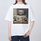 ローズのおじ猫 Oversized T-Shirt