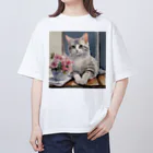 ローズの子猫 Oversized T-Shirt