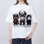 にゃんラボの魔王にゃんこと側近にゃんこ Oversized T-Shirt