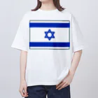 お絵かき屋さんのイスラエルの国旗 オーバーサイズTシャツ