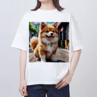 ahuroの毛並みふわふわワンコ オーバーサイズTシャツ