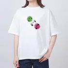 holly_birdsの【ばーず】シマエナガ団子 Oversized T-Shirt