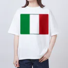 お絵かき屋さんのイタリアの国旗 Oversized T-Shirt