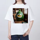 LONGSTONEのモンスターフィギュア　グリーンエッグ Oversized T-Shirt