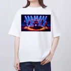 ANIMAL HEROES -musical band-のワイルド・ハーモニクス：ロックの伝説 オーバーサイズTシャツ