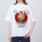 Stylo Tee Shopの毎日ラーメン猫ちゃん オーバーサイズTシャツ