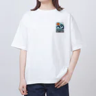 K.NAKAOHJIの和風テイスト波影 オーバーサイズTシャツ